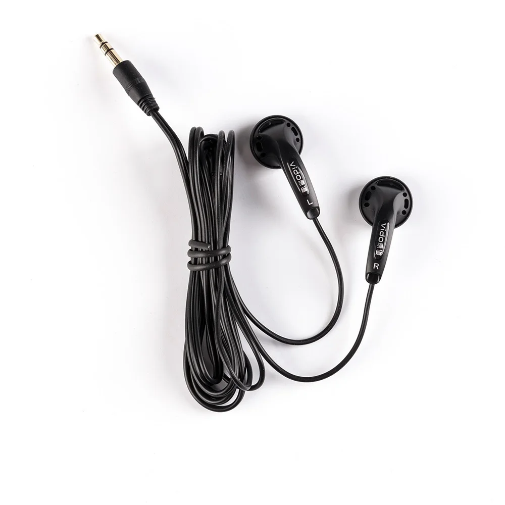 WOOEASY DIY VIDO наушник динамический бас с плоской головкой HIFI в ухо наушник белый черный