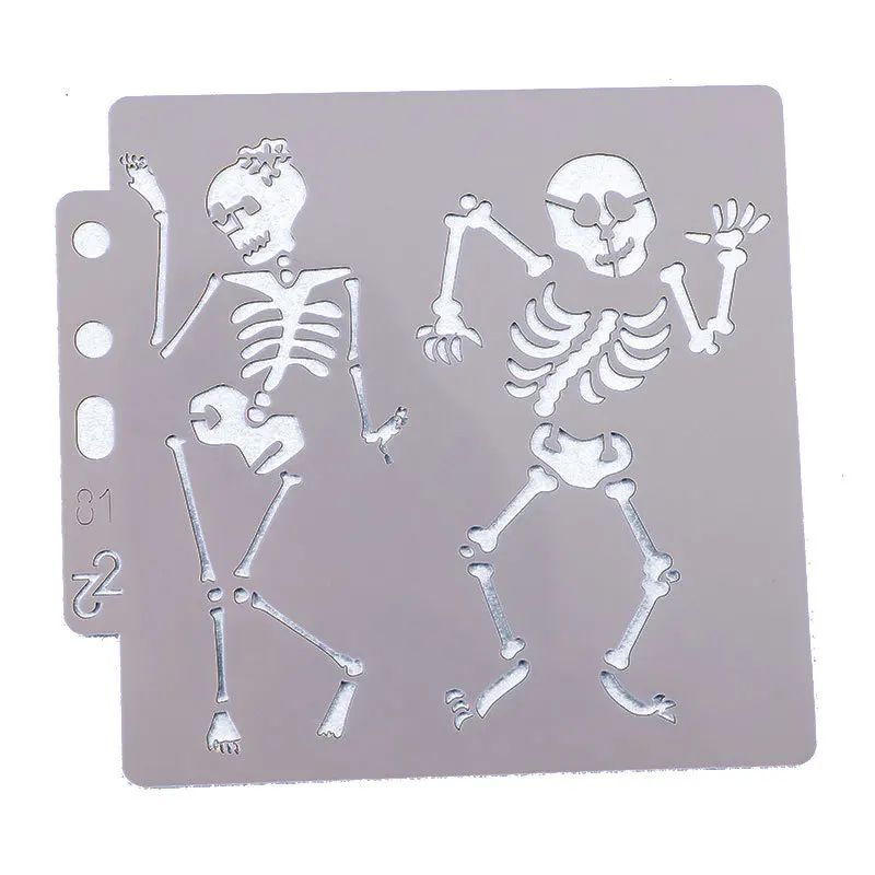 Skeleton pvc Layering Stencils for Diy scrapbook coloring painting stencil home decor diy etc. Product image | Канцтовары для офиса