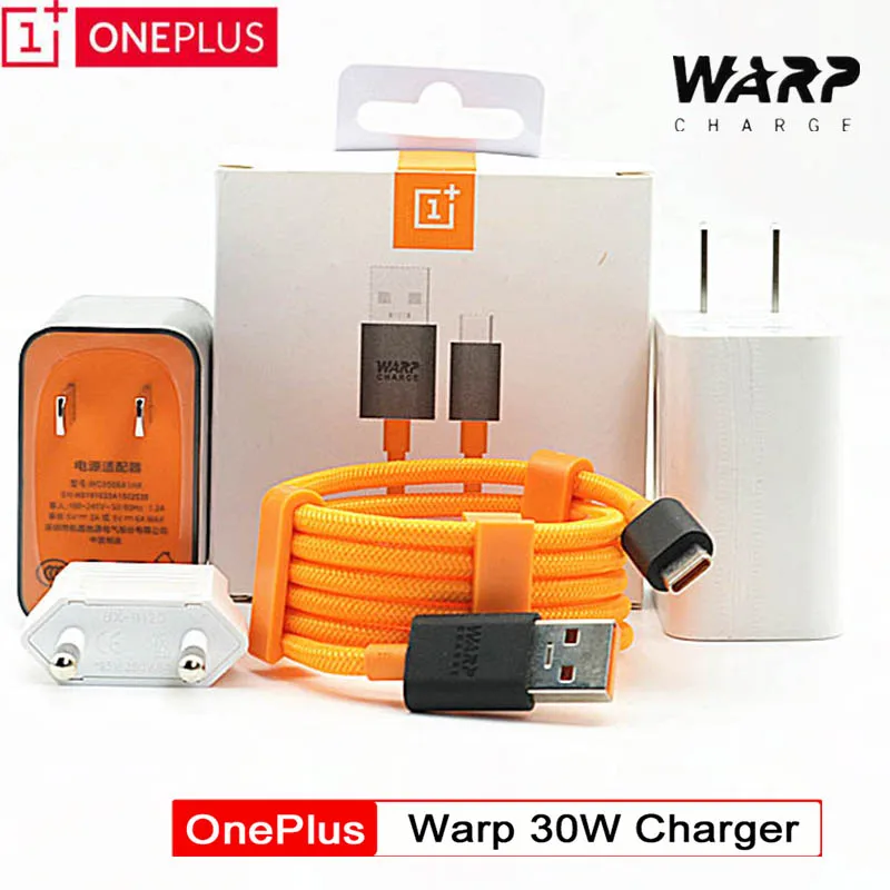 Зарядное устройство Oneplus 7t оригинальное зарядное Mclaren Warp 30 Вт адаптер питания USB