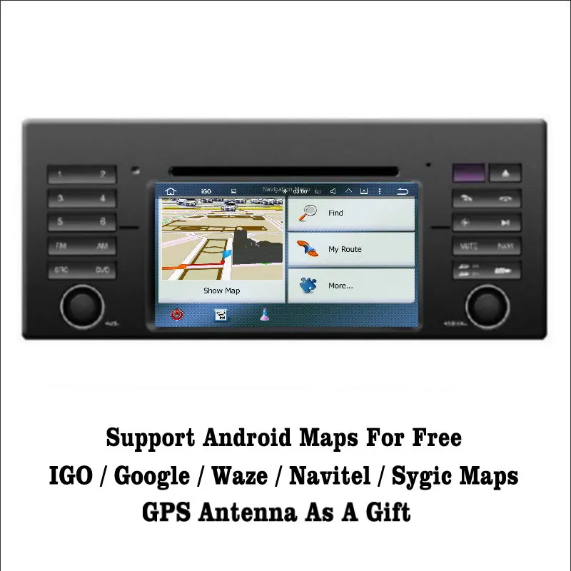 Android 7 1 2G RAM для BMW X5 E53 / E38 5E39 автомобильный Радио Аудио Видео мультимедийный dvd