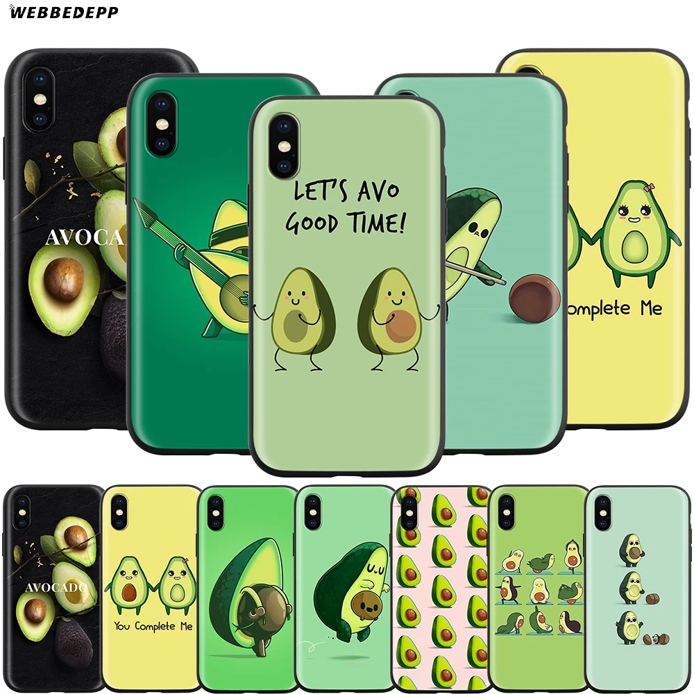 Webbedepp чехол с изображением вкусного авокадо для Apple iPhone 12 Mini 11 Pro XS Max XR X 8 7 6 6S Plus 5 5S