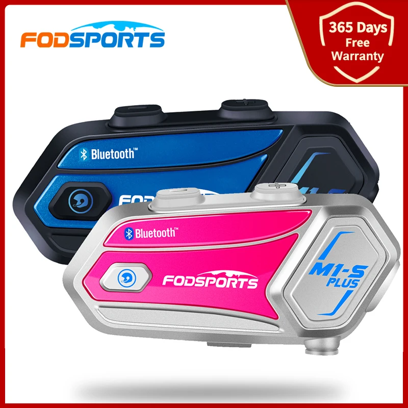 2 шт. Fodsports M1s Plus мотоциклетный шлем домофон Bluetooth гарнитура 8 гонщиков группа Talk M1 s