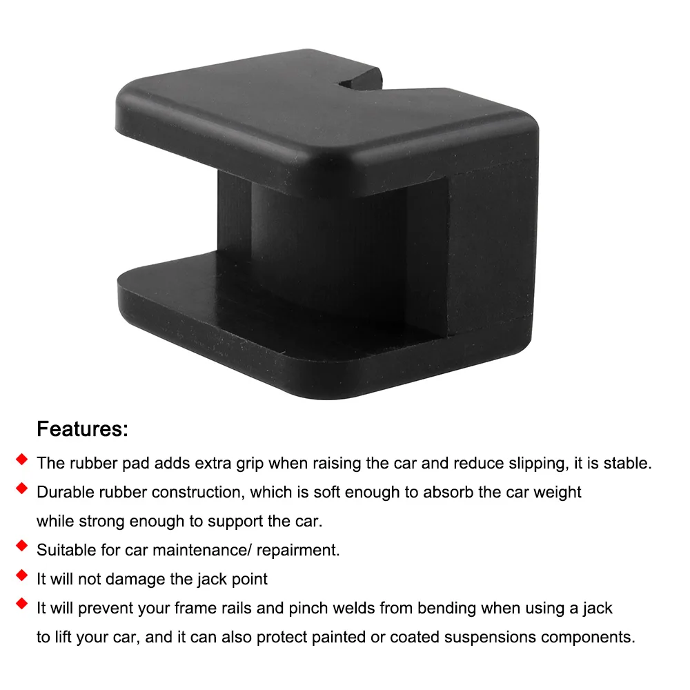 2 шт. черная оправа с прорезями квадратная защита пола адаптер противоскользящие