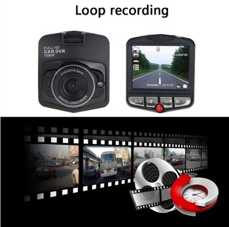 Автомобильный видеорегистратор 2 4 дюйма FHD 1080P 140 градусов|Видеорегистраторы| |