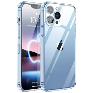 transparent phone case on for iphone 12 11 13 pro max lens protection silicone case for iphone 12 13 mini xs xr cases back cover free global shipping