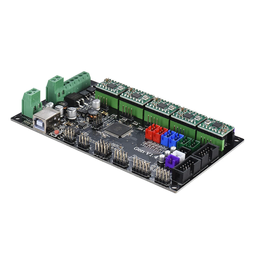 Gen V1.4 плата контроллера интегрированная Ramps 1 4 и мега 2560 материнская с 5 шт. зеленый