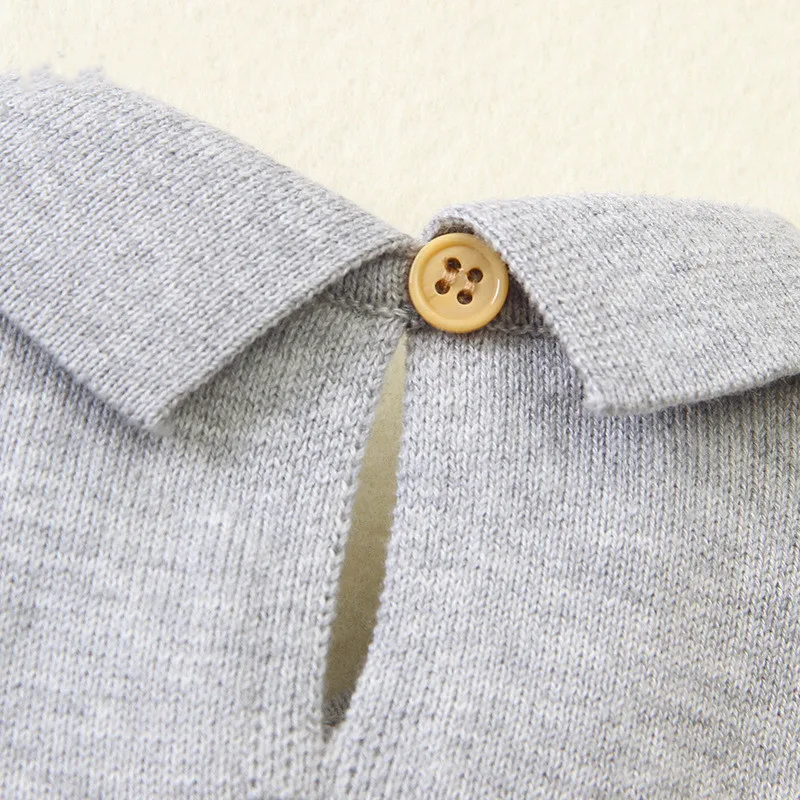

2021 Baby Boy Romper Jumpsuit Kids Summer 0-24M Age Newborn Infant Gentleman Knitted Overalls Toddler Outfits Baby Knit Onesie