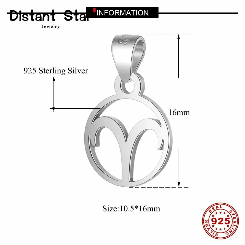 Колье с 12 созвездиями из стерлингового серебра 925 пробы высокое качество