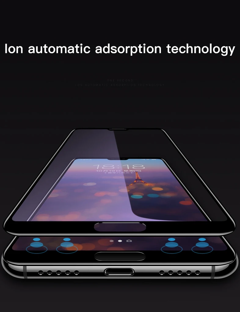 2 шт./компл. 9D полное покрытие закаленное стекло для huawei P20 30 HD анти-отпечатков пальцев Защитная пленка для экрана для huawei P20 30 Pro