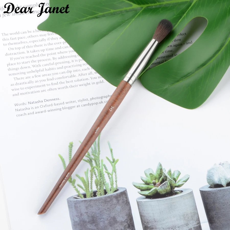 Кисть для макияжа из натурального дерева 1 шт. № 242 профессиональный инструмент