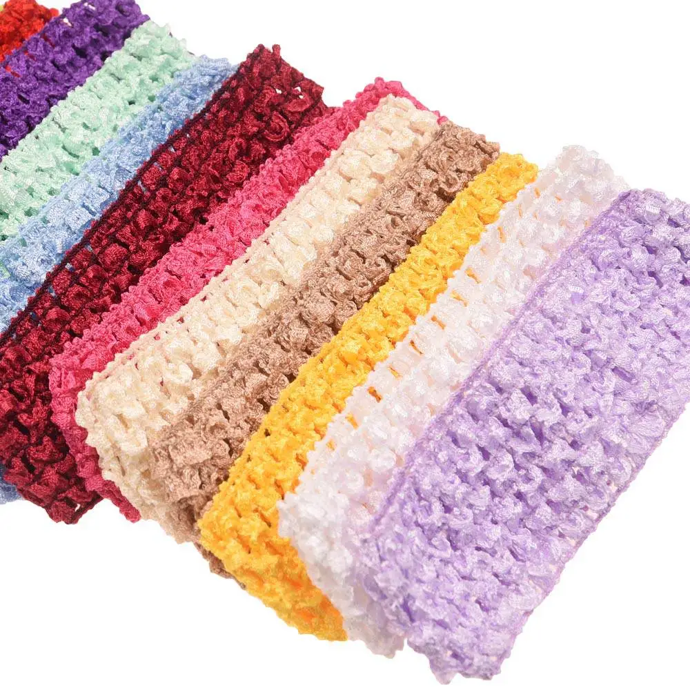 

24PCS 1.6inch Knit Headband Baby Girls Hairband Soft Hair Accessories kawaii accessories DIY Elastic Bands