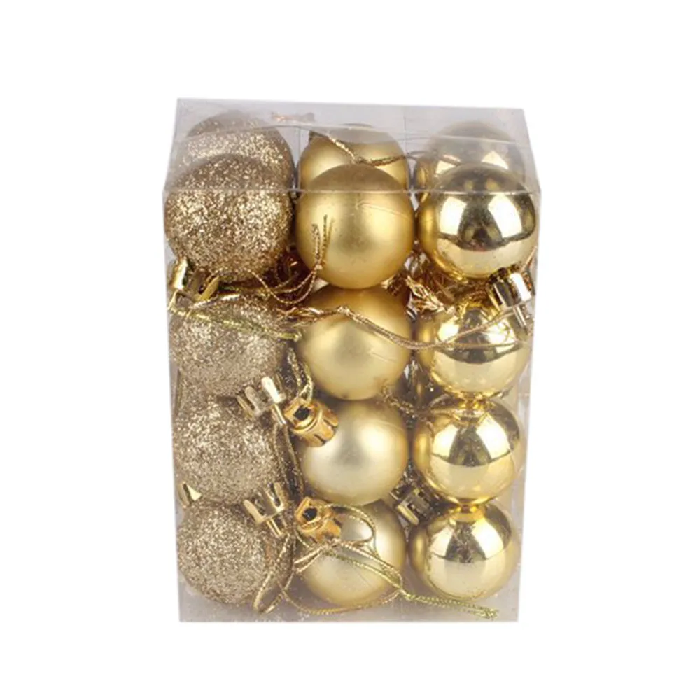 24 шт./лот 30 мм Рождественская елка Декоративный Шар игрушка вечерние Висячие шар