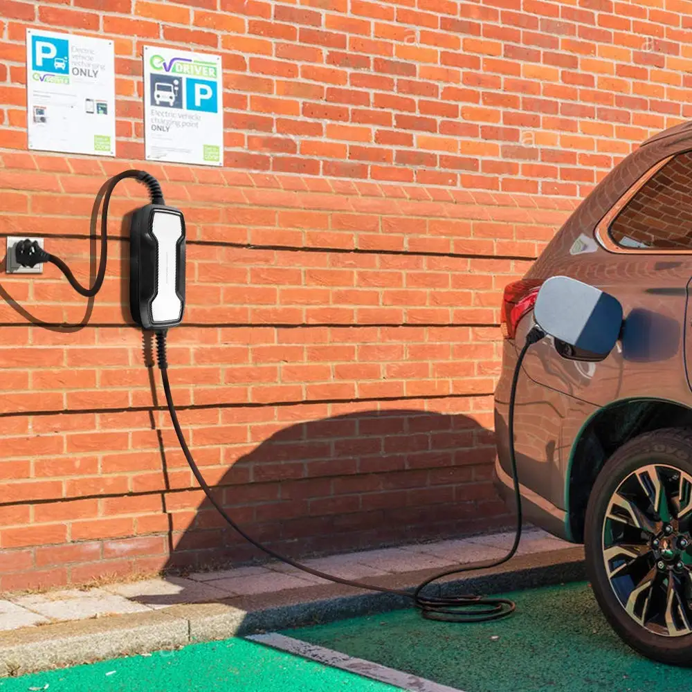 Автомобильное зарядное устройство EVSE EV портативное тип 2 переключаемый 10/16 А 3 6