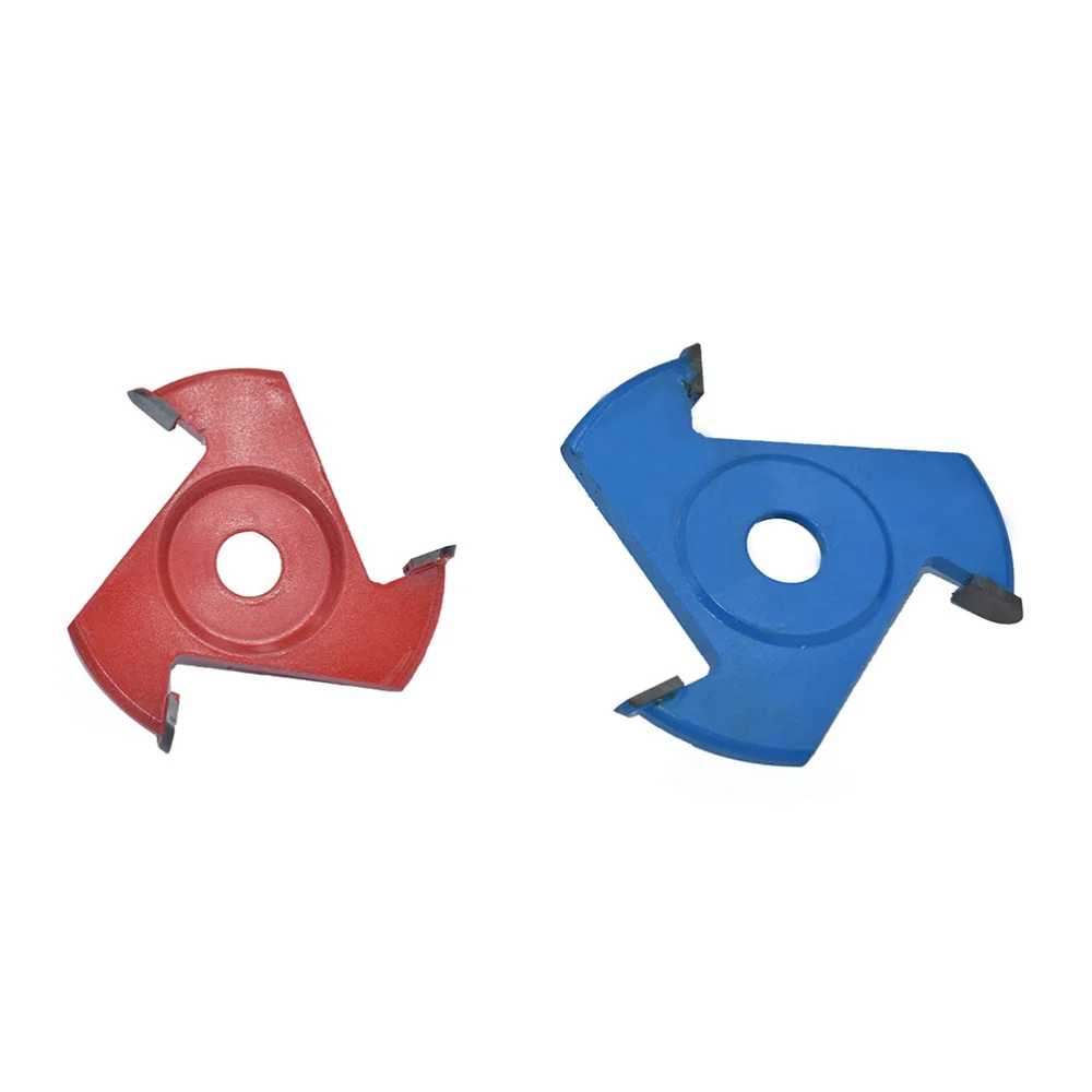 

Grinder Disc Wood Carving Woodworking Detachable 3 Root Milling Cutter for Angle Grinder (Red)