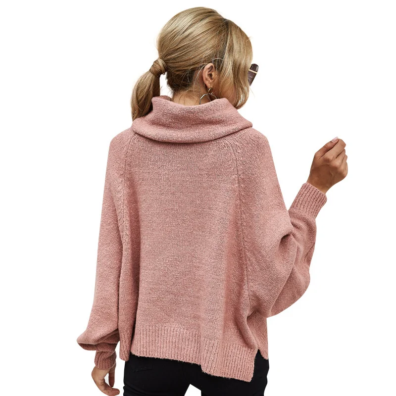 

2021 Winter Clothes Women Pullovers Women Turtleneck Oversized Tops Women's Blouse Long Sleeve Korean Loose Knit Sweater Fashion