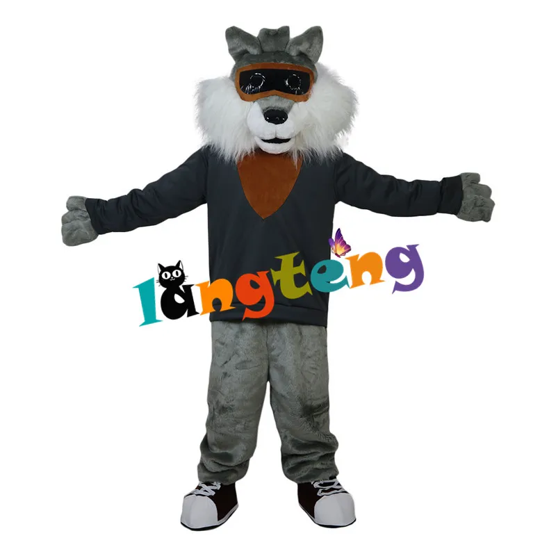 

860 Grey Wildcat Stray Cat Hare Racoon Animal Costume Adult Character Design Cosplay