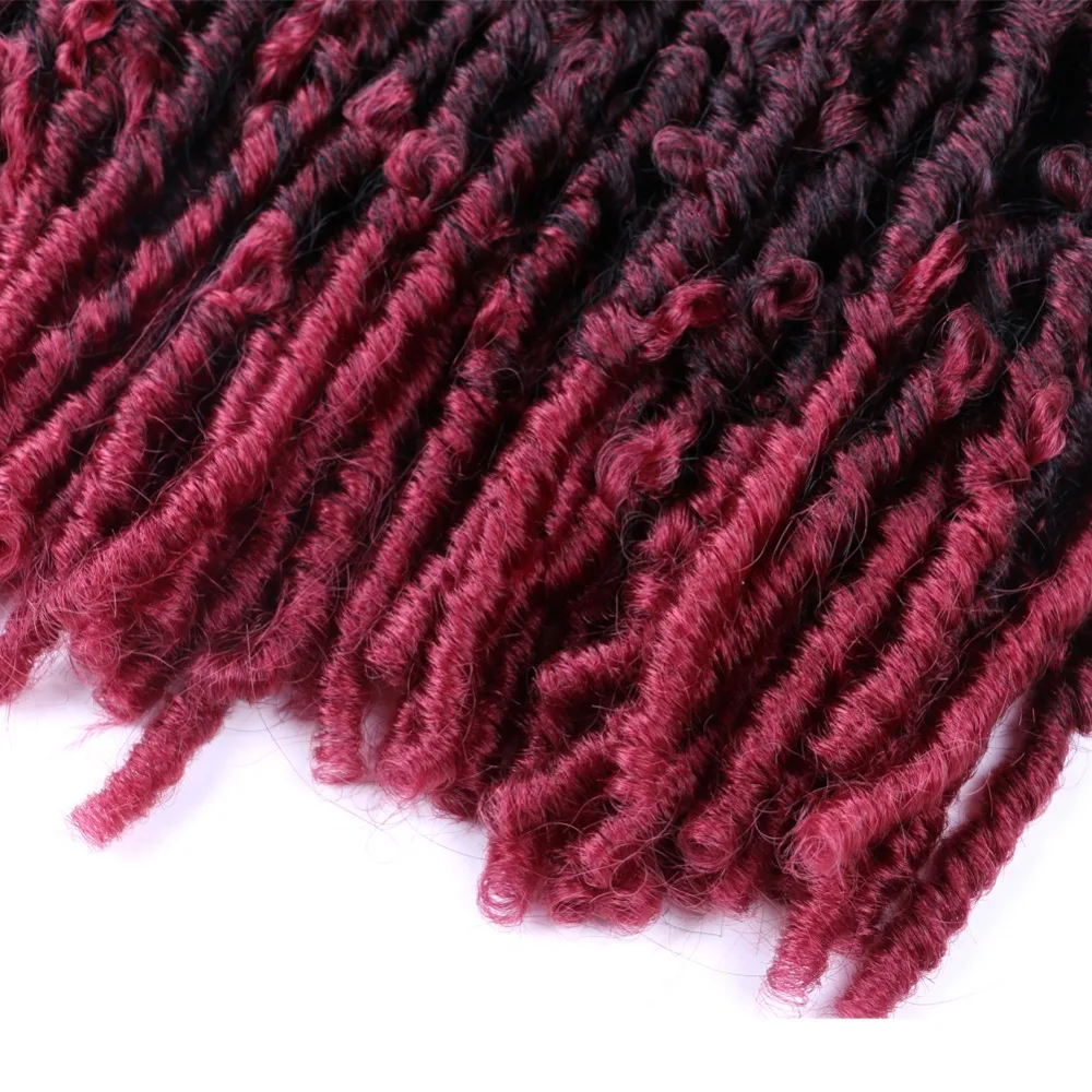 14 дюймов TBG синтетический Бабочка Искусственные локоны в стиле Crochet косы