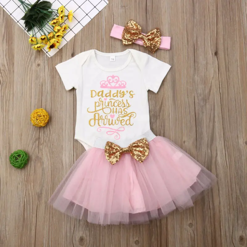 Нарядный комбинезон принцессы для новорожденных девочек юбка-пачка с повязкой