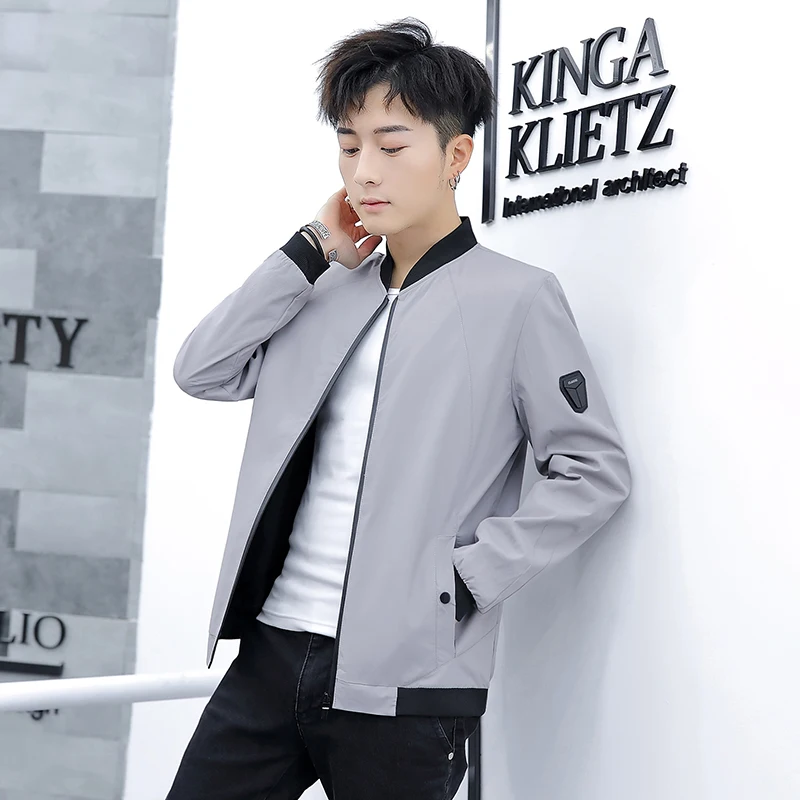 Куртка мужская 2019 новая свободная Топ рубашка Бомбер куртка хип хоп бейсбольная