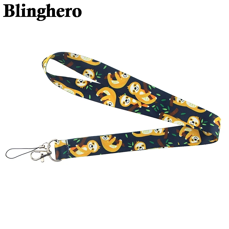 CA645 ленивый Ленивец ремешки крутой шейный ремень мобильный телефон КЛЮЧИ ID