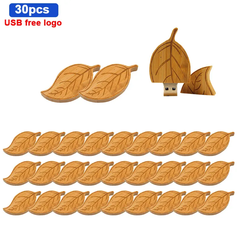 

30pcs/lot Wooden USB Flash Drive wood pendrive 4GB 8gb 16GB 32GB Pen Drive Memory Stick U Disk free custom logo