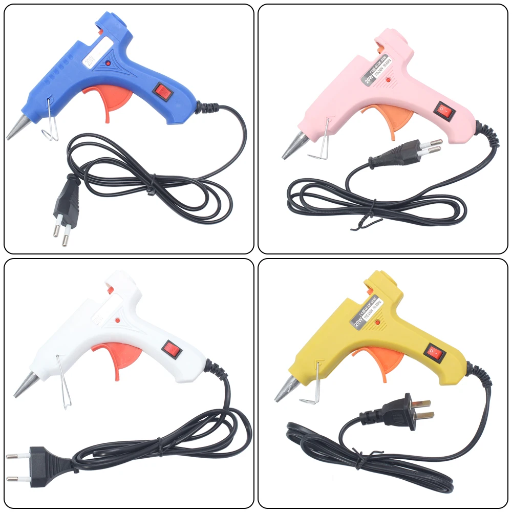 Термоклеевой пистолет с вилкой Стандарта ЕС/США 20 Вт 3 шт. см | Инструменты