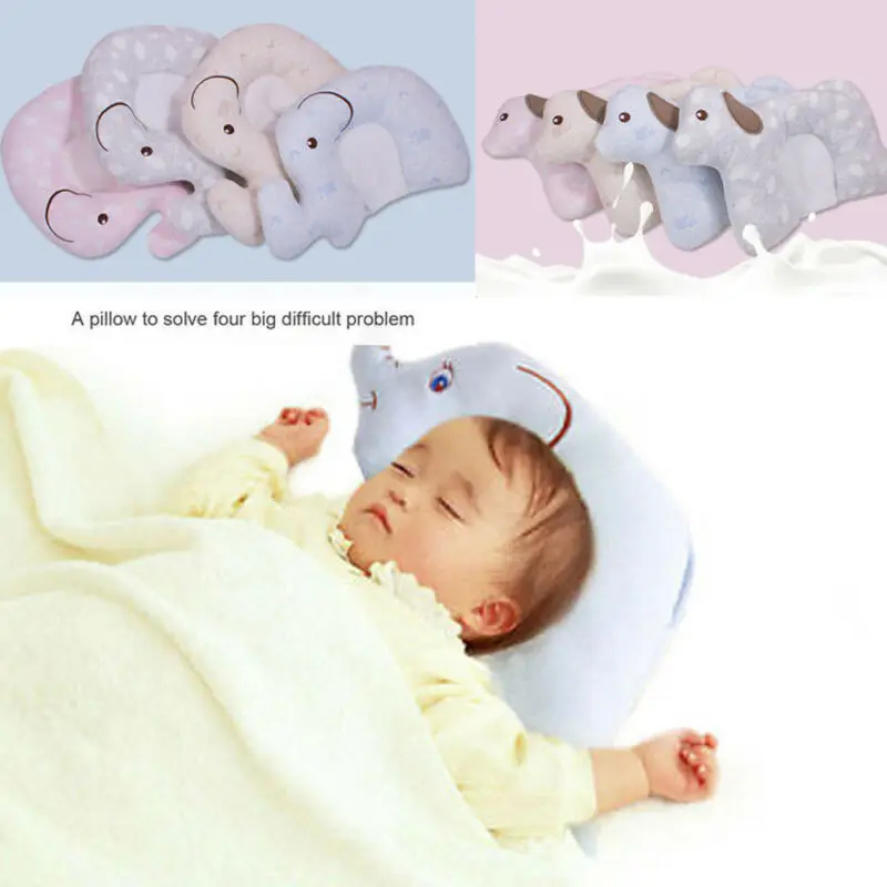 Подушка для сна и поддержки грудного вскармливания младенцев PUDCOCO с мягкой поверхностью для предотвращения плоской головы.