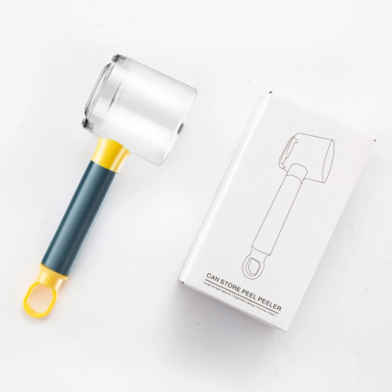 

Multi-function stainless steel peeling knife with barrel vegetable and fruit scraping knife with storage box peeler dropshipping