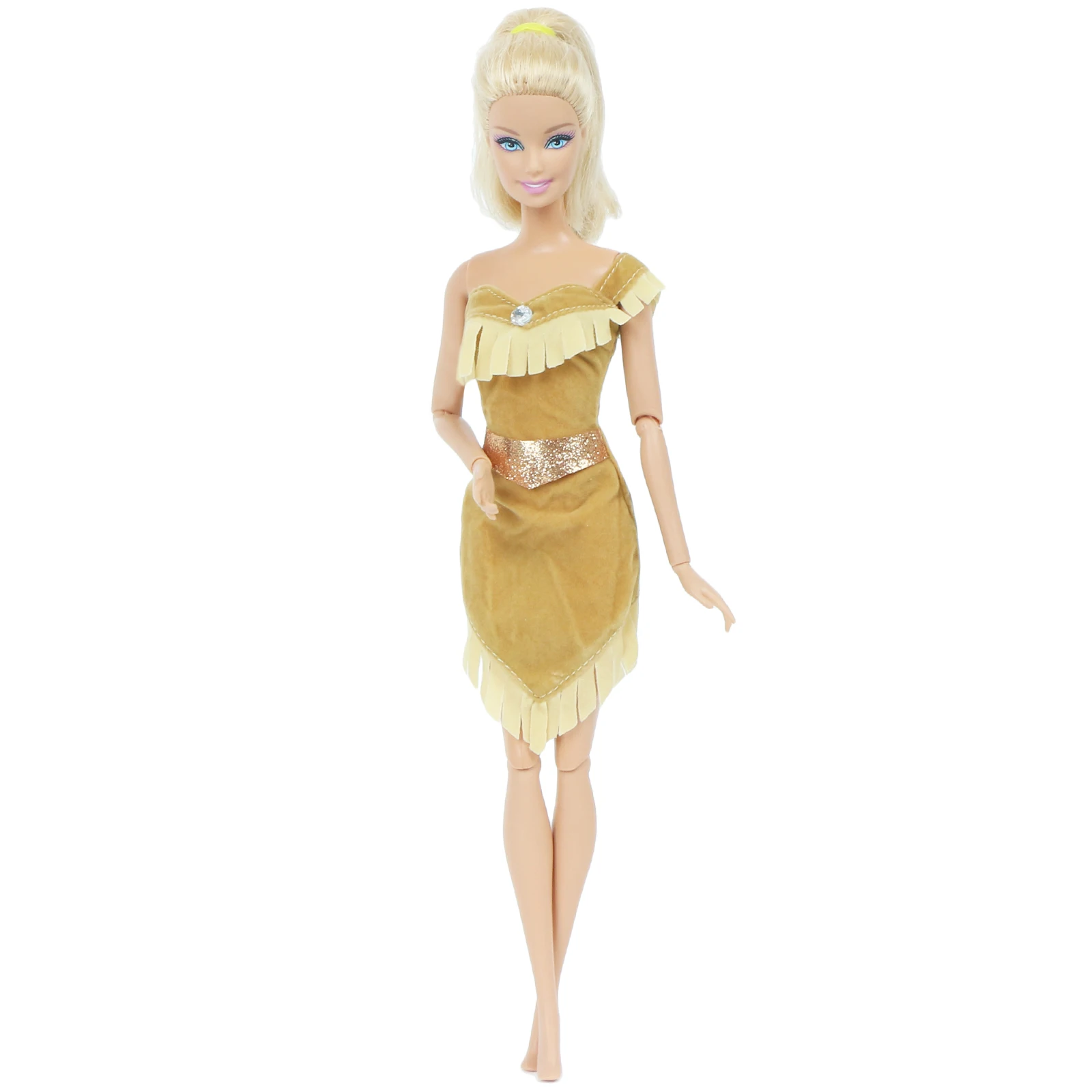 1x платье принцессы для Pocahontas копия наряд индийский мультфильм сказочный костюм
