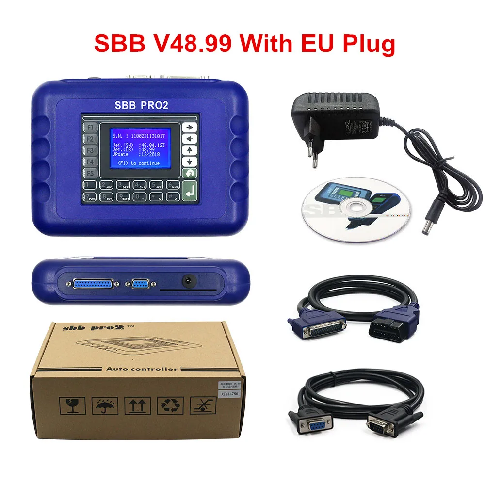 SBB V48.99 EU Plug Лучшая цена интеллектуальный мини-zedbull Автомобильный ключ транспондер Zed Bull Hw V5.02 Sw V508 Мини Zed-bull Obd2 Ключевые программист для 8c 8e чипы - Цвет: SBB V48.99 EU Plug