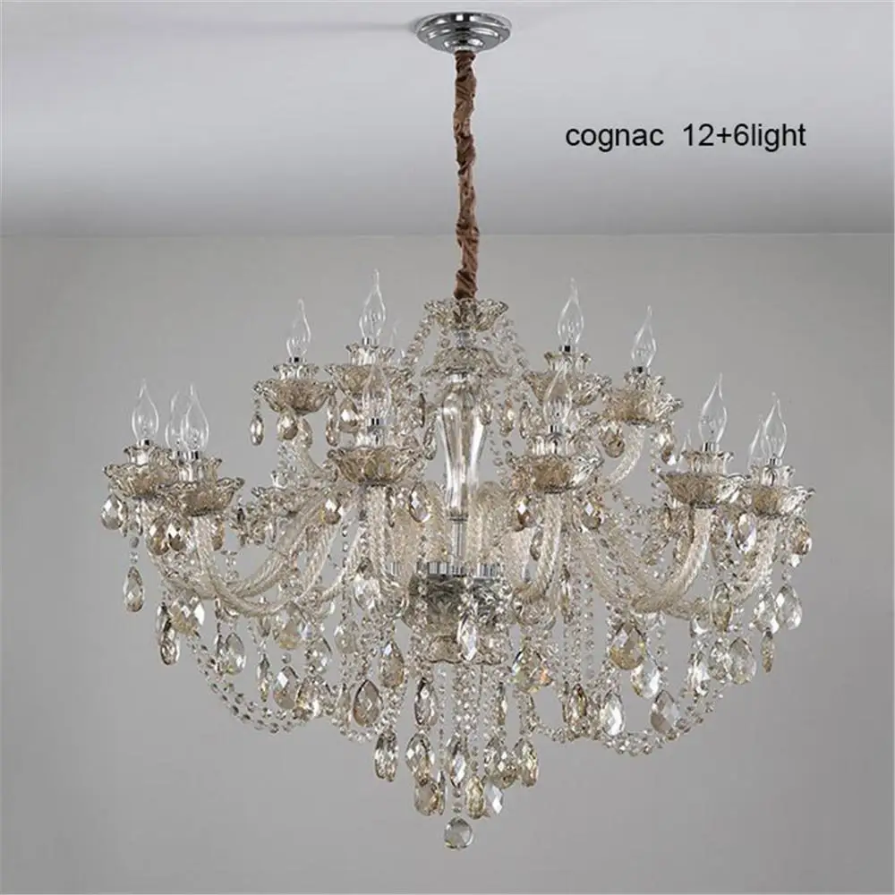 Коньячный дымчатый серый люстра светильник ing светодиодный хрустальные люстры