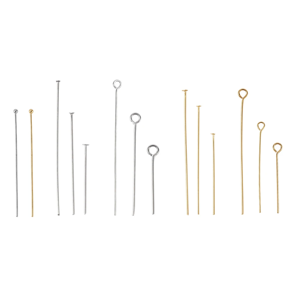 Штифты из нержавеющей стали 640 шт./кор. 304 аксессуары для изготовления ювелирных