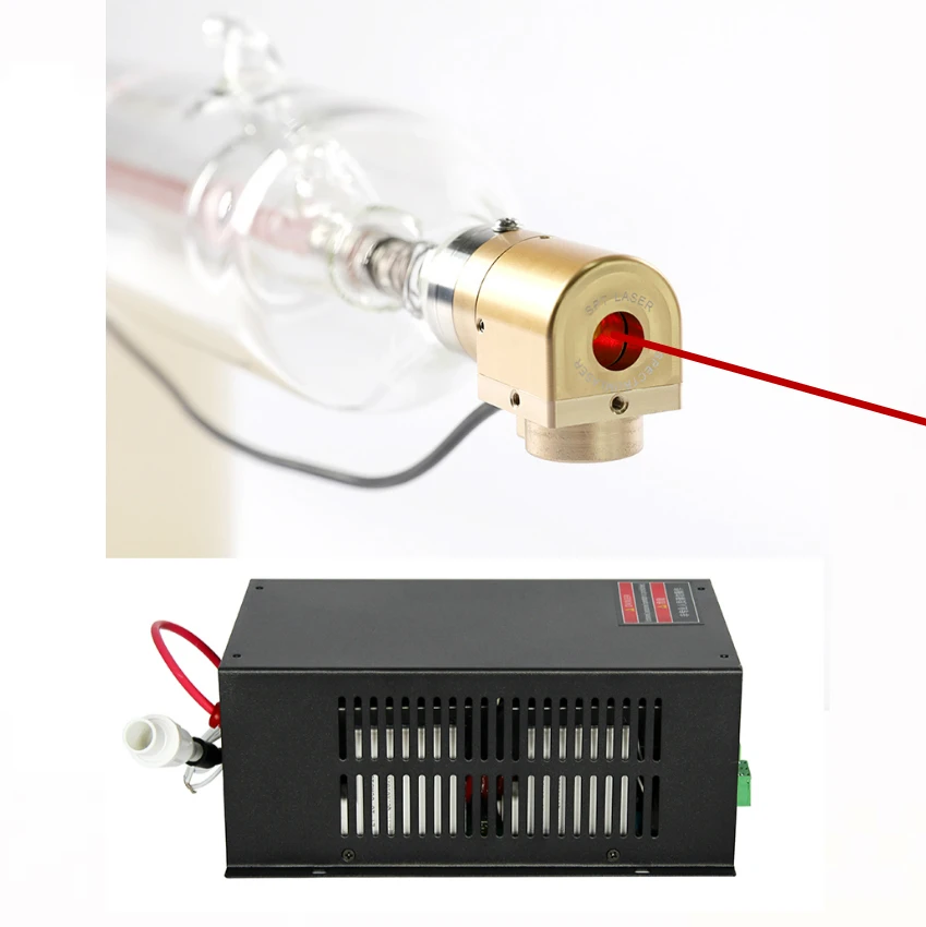 Высокое качество CO2 100 Вт лазерная трубка Видимый красный точечный Лазер +
