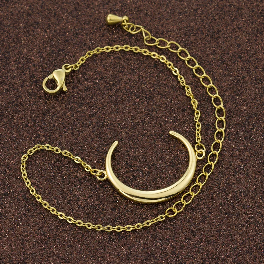 Женские и мужские браслеты с подвесками в виде полумесяца | Украшения аксессуары