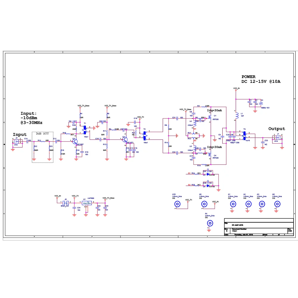 Ziqqucu DIY kit 45W SSB линейный усилитель мощности CW FM HF радиоприемник