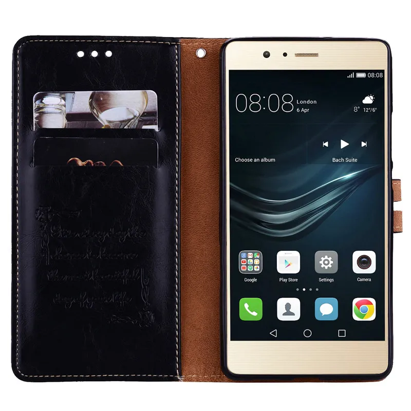 Кожаный чехол для Huawei P9 Lite кошелек держатель карт телефона 2016 vns-l21 vns-l31 P9lite
