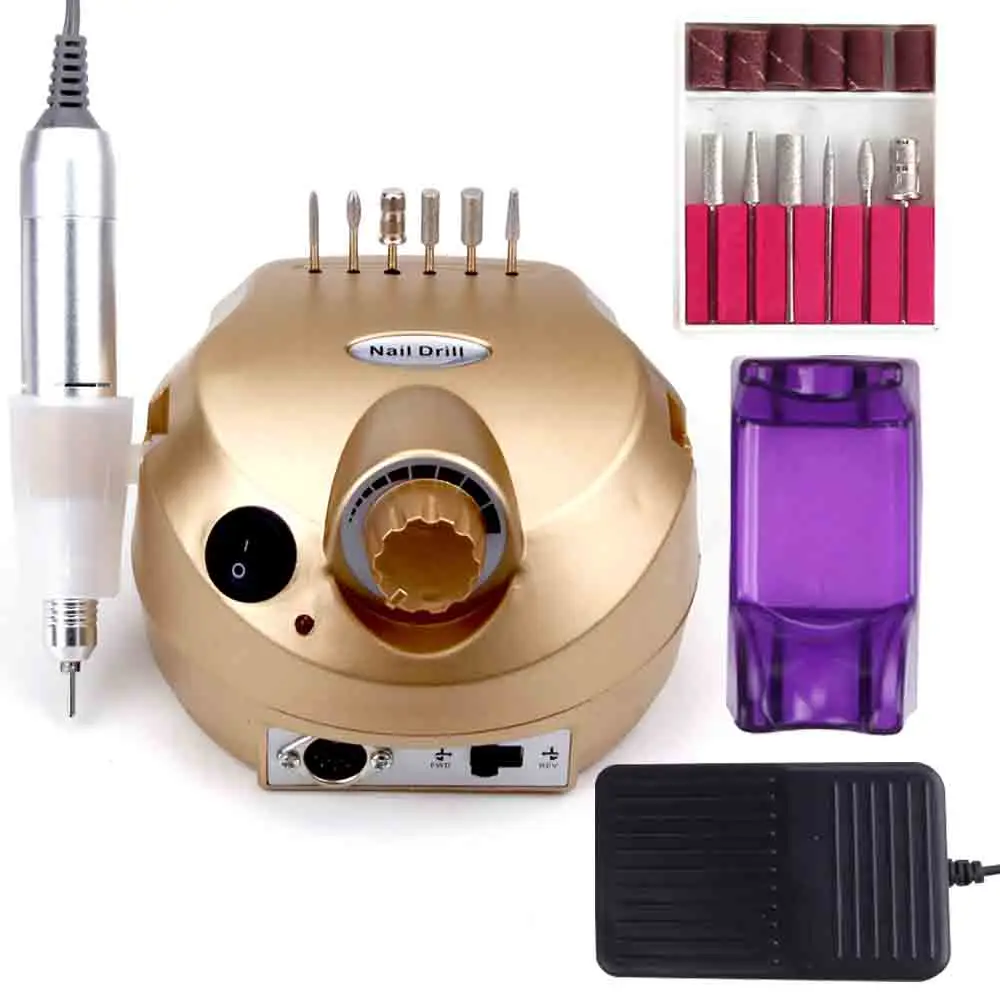 

35000RPM Electric Nail Drill Machine Apparatus for Manicure Pedicure Kit Electric File Mill Cutter Nail Drill Art Polisher Tool