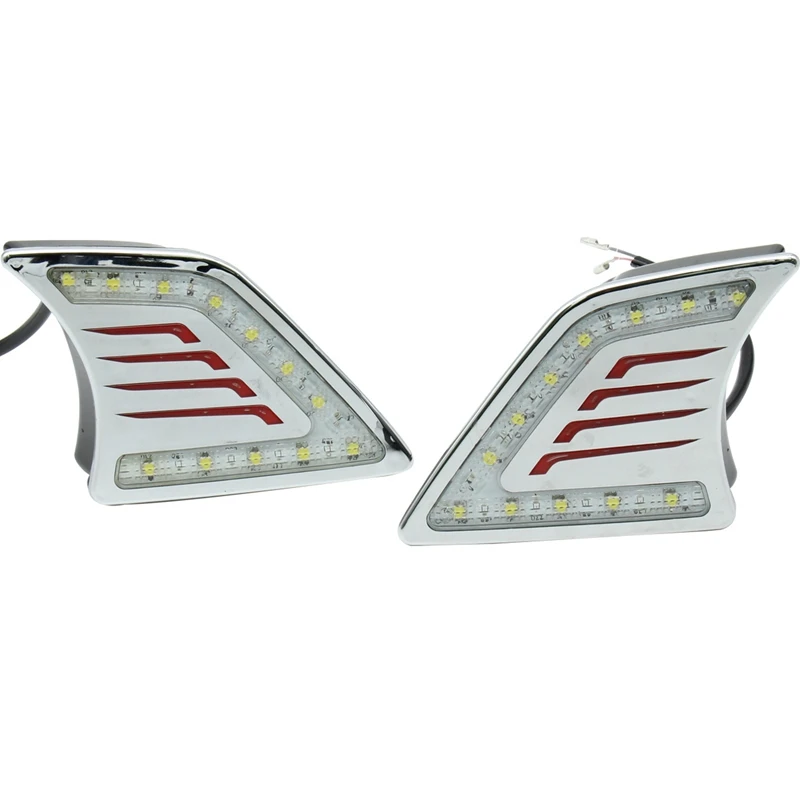 

2 шт. для Toyota Hilux 2012-2015 дневной ходовой светильник модифицированный Corolla противотуманный светильник Светодиодный дневной ходовой светильник