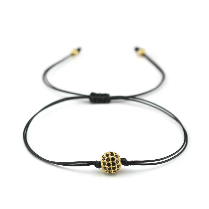 Милый медвежонок микро инкрустированный черный циркон счастливый шар