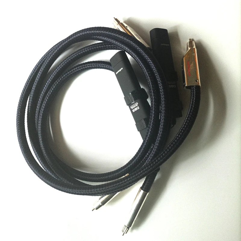 Hi end серебристый кабель 2 RCA на HIFI аудио AMP CD DVD плеер межразъемные кабели с 72 в DBS без