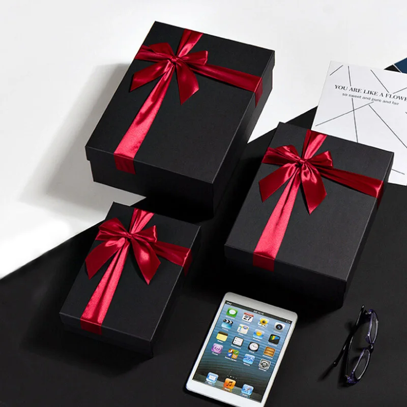 

1pcs DIY Kraft Paper Bowknot Gift Box For Wedding Valentine's day Birthday Party Candy Christmas party gift Boxe Jewelry Set Box