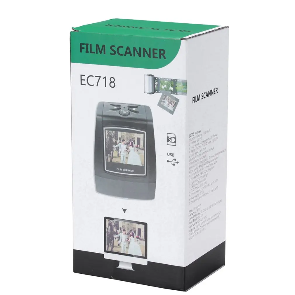 High Resolution Photo Scanner 35/135mm Slide Film Digital Converter 2.36&quotLCD Quality | Компьютеры и офис