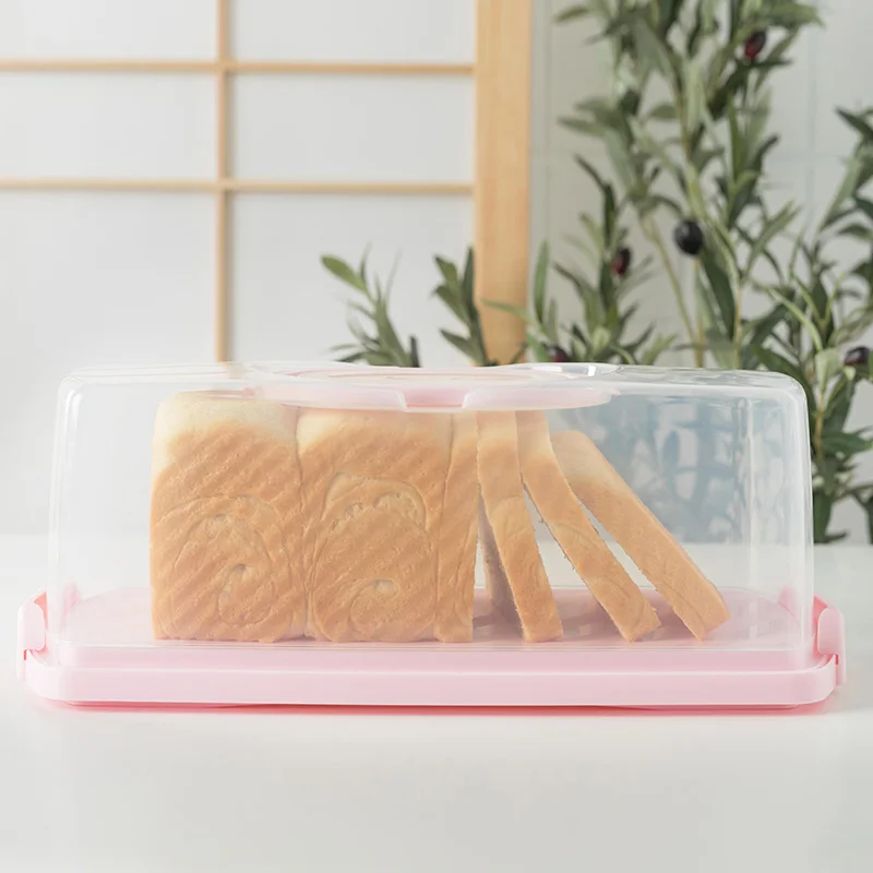 Plastic Clear Cake Box Cupcake Toast Pastry Storage Carrier Handle Fridge Food Fruit Dessert Container Cover Case | Дом и сад