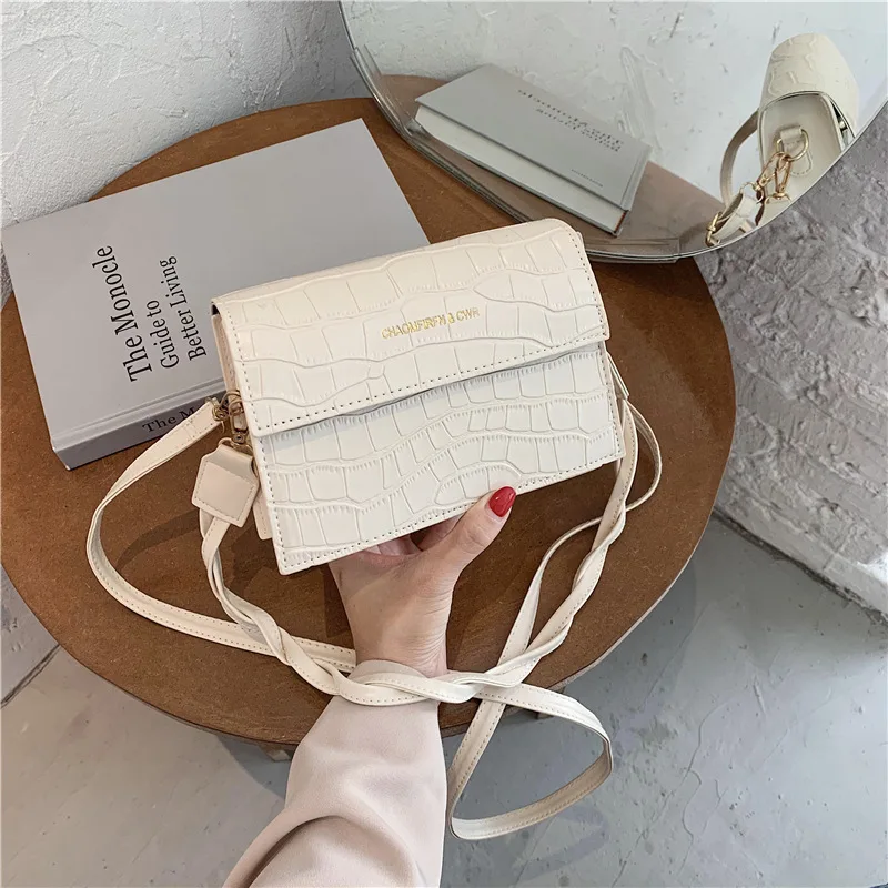 

Design Bag Small Square Bag Stone Pattern Handbag Shoulder Messenger Bag Purses and Handbags Tote Bags for Women