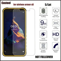 5lot 0 3mm 9h premium 2 5d curved edge tempered glass for ulefone armor x8 screen protector film