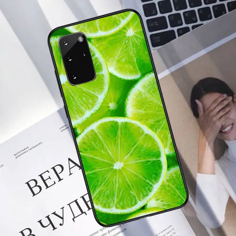 

INS Fruit Lemon Orange Phone Case For Samsung S6 S7 edge S8 S9 S10 e plus A10 A50 A70 note8 J7 2017