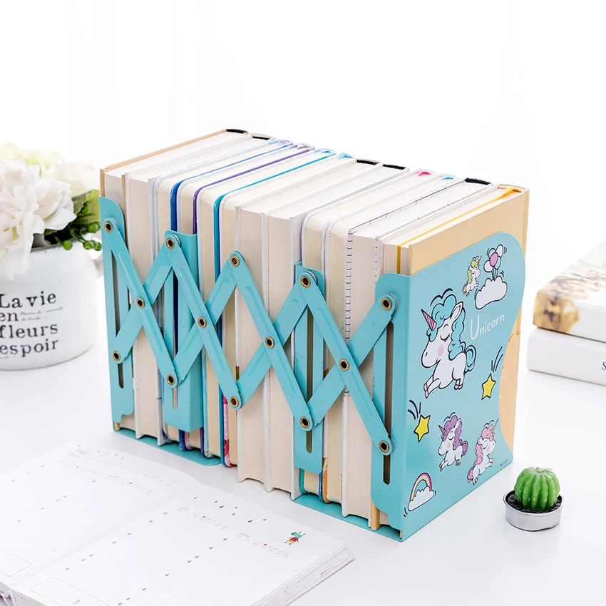 Милый мультфильм djustable книга стенд металлический домашний офис книжные концы поддержка блокнот-органайзер подставка отличный подарок для детей