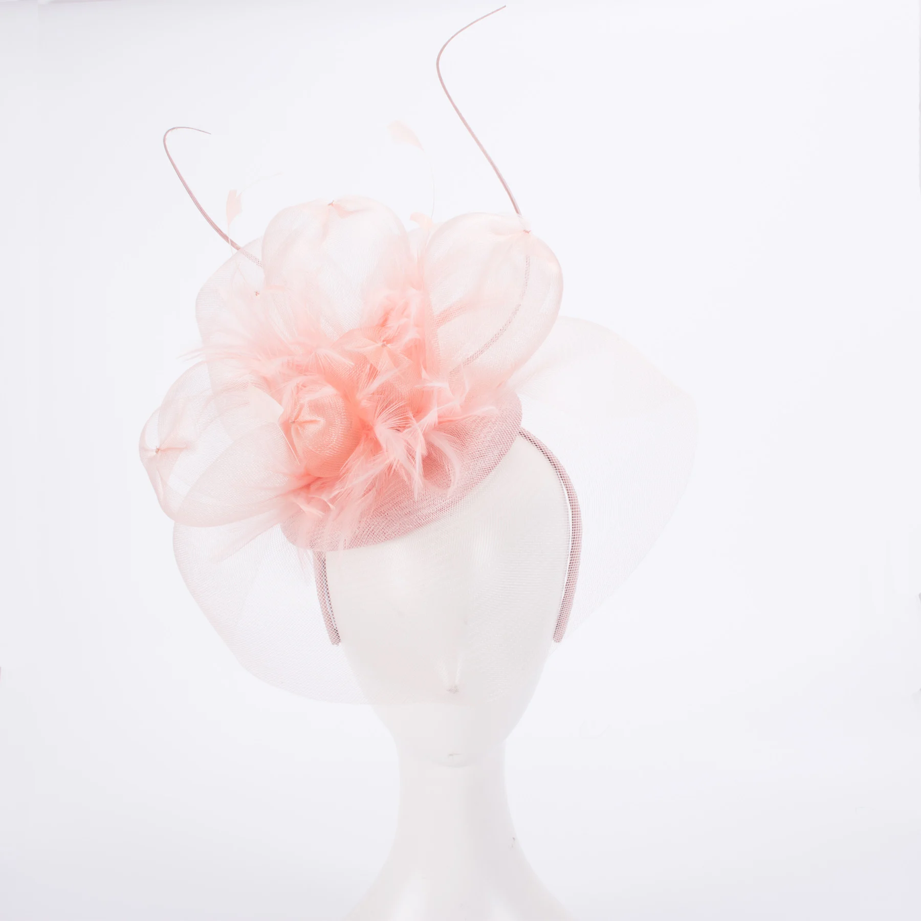 

Womens Kentucky Derby Sinamay Fascinators Wedding Church Racing Hats Headband Headpiece T460