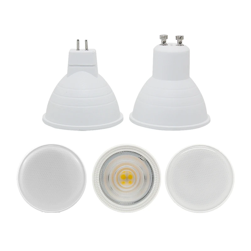 

led spotlight bulb GU10 MR16 6W cob lamp 12v 110v 220v 230v 240v cool white 6500k nature white 4000k warm white 3000k spot light
