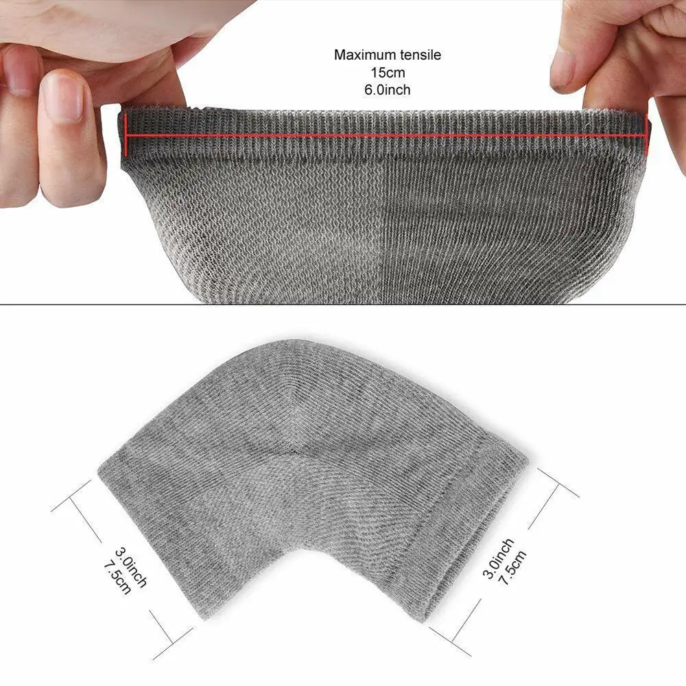 

2 Pairs Anti-Drying Heel Skin Care Protecto Sleeve Socks Moisturizing Men And Women Socks Breathable Sweat